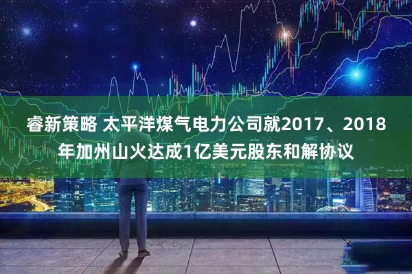 睿新策略 太平洋煤气电力公司就2017、2018年加州山火达成1亿美元股东和解协议
